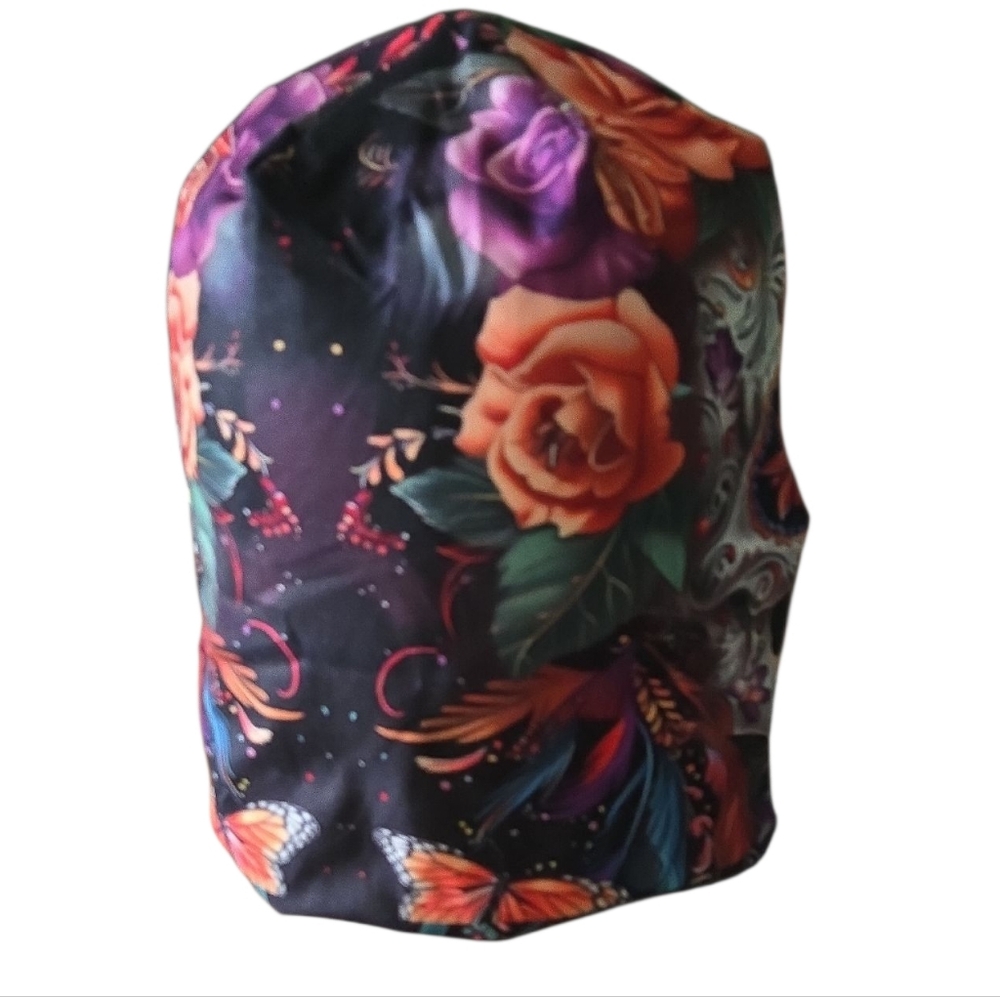 Colorful Skull Print Slouch Beanie - Picture 6 of 8